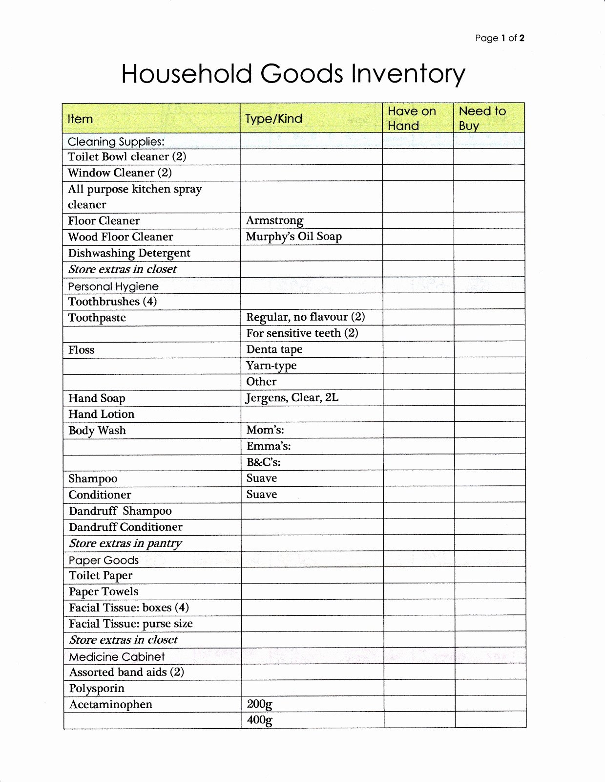 Office Supply Checklist Template New Medical Office Supply List Template