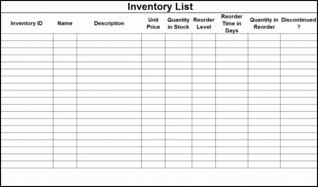 Office Supply Inventory List Template Best Of Supplies Inventory Spreadsheet