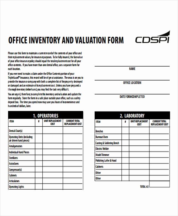 Office Supply Inventory Template Beautiful 6 Fice Inventory Templates Word Pdf