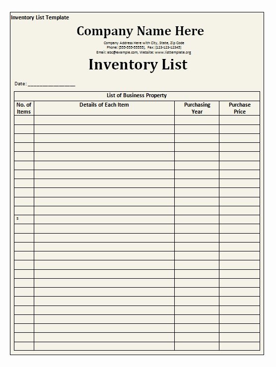 Office Supply Inventory Template Fresh Fice Supplies Inventory Template