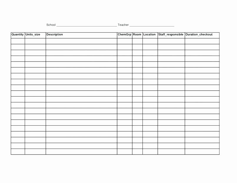 Office Supply Inventory Template Fresh Fice Supply form Plate Supplies Inventory Blank Request