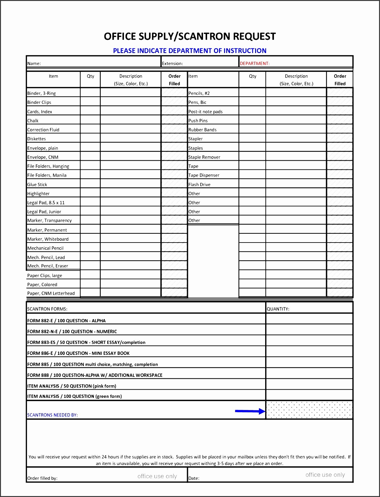 Office Supply order form Template Best Of 9 Suppliers List Template Sampletemplatess