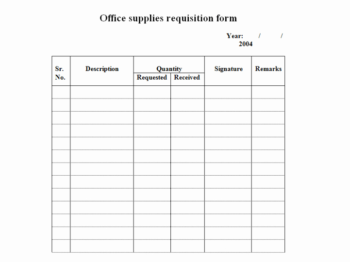 Office Supply order form Template Luxury 4 Requisition form Templates Excel Xlts