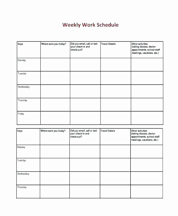 On Call Calendar Template Inspirational Call Schedule Template Excel Monthly Employee Work and