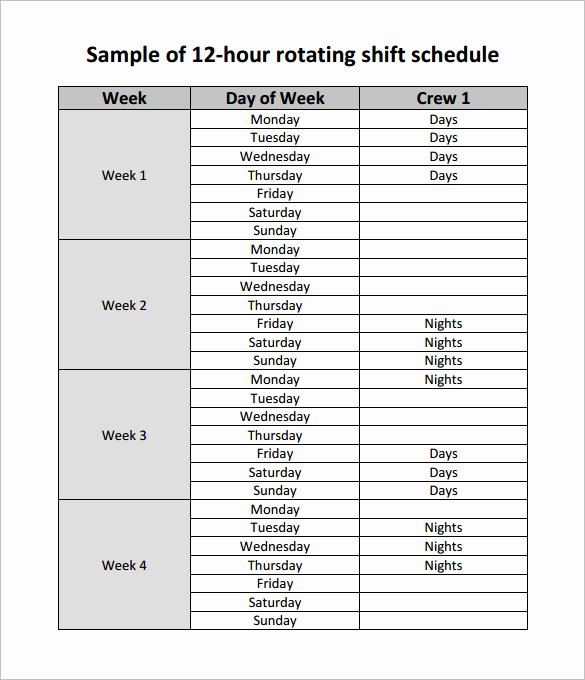 On Call Rotation Schedule Template Luxury Daily Rotation Schedule Template Templates Resume