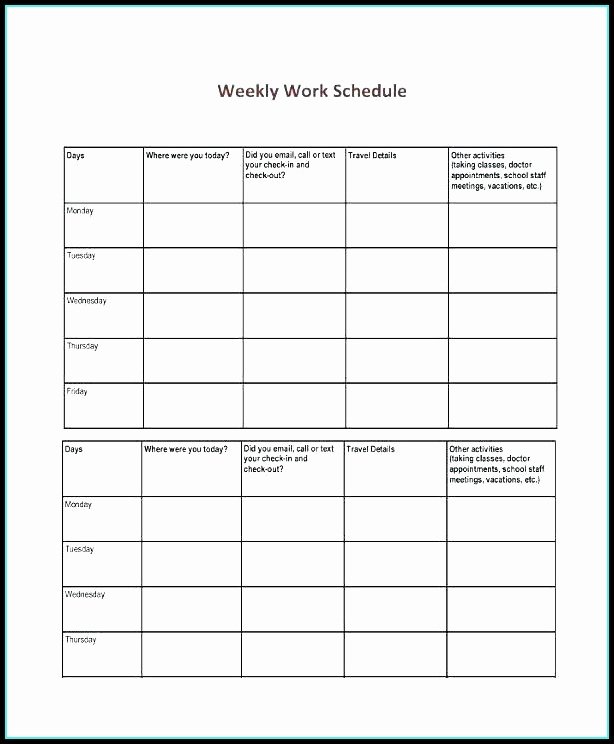 On Call Rotation Schedule Template New Free Rotating Shift Work Schedule Template to Include