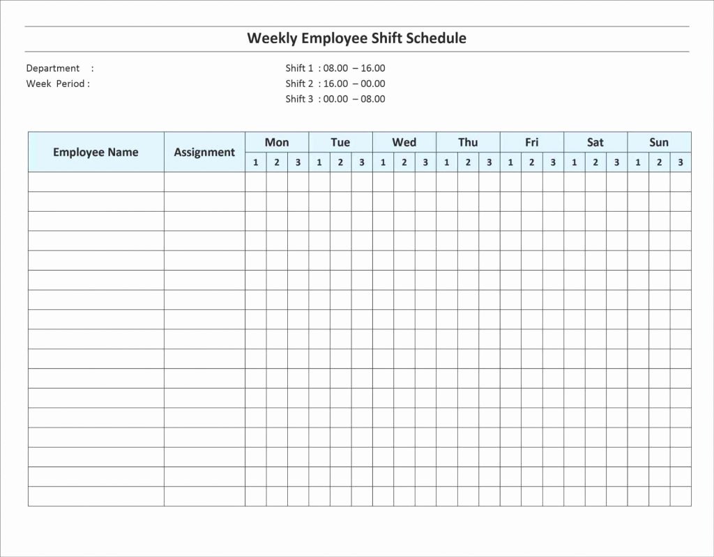 On Call Schedule Template Excel
