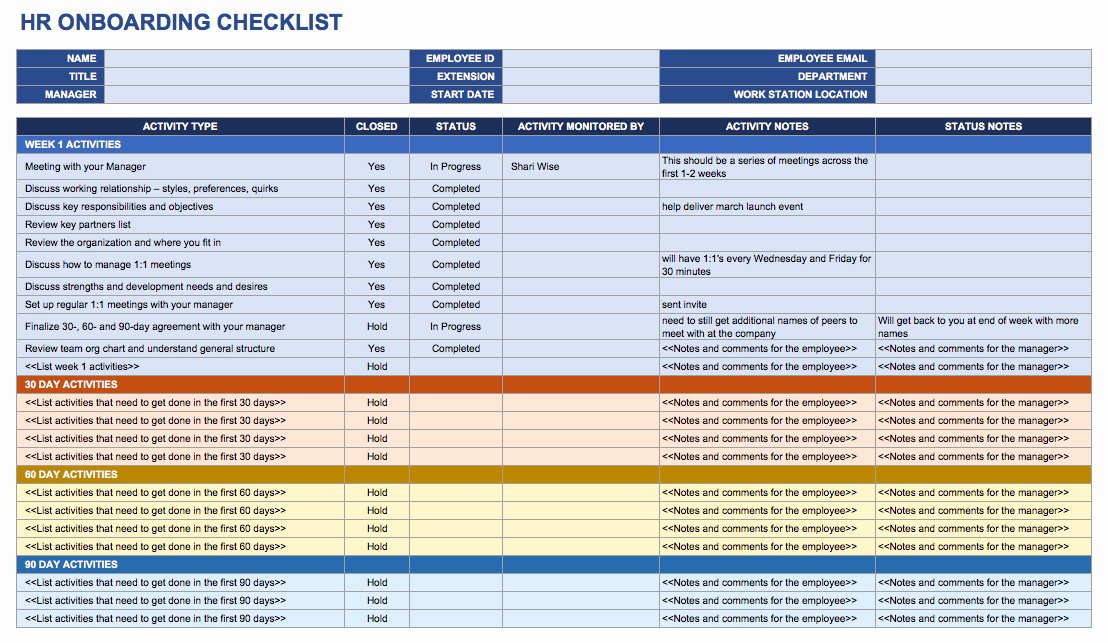 Onboarding Checklist Template Excel Beautiful Free Boarding Checklists and Templates