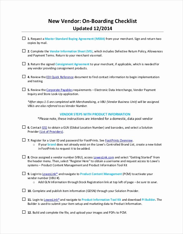 Onboarding Checklist Template Excel Fresh 35 Checklist Templates Free Sample Example format