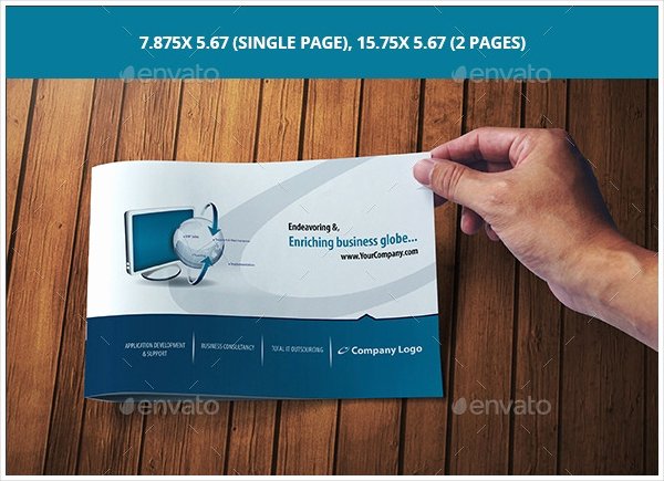 One Page Brochure Template Beautiful E Page Brochure Template 18 Free Psd Ai Vector Eps