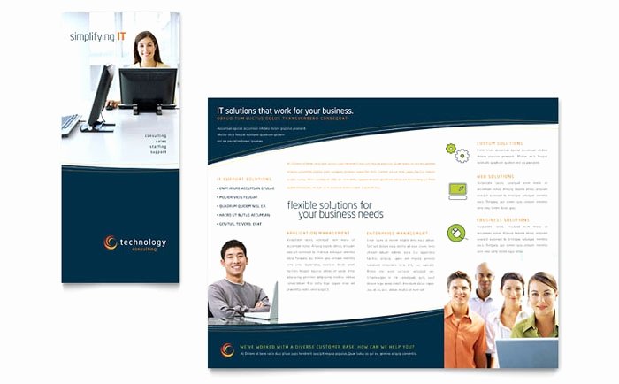 One Page Brochure Template Beautiful E Page Brochure Template Word Invitation Template
