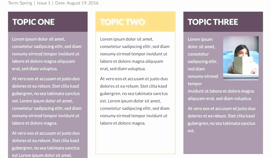 One Page Newsletter Template Elegant 2 Page Newsletter Template – Nunoassis