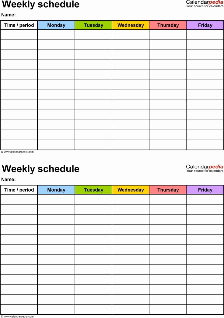 One Week Schedule Template Awesome Best 25 Schedule Templates Ideas On Pinterest