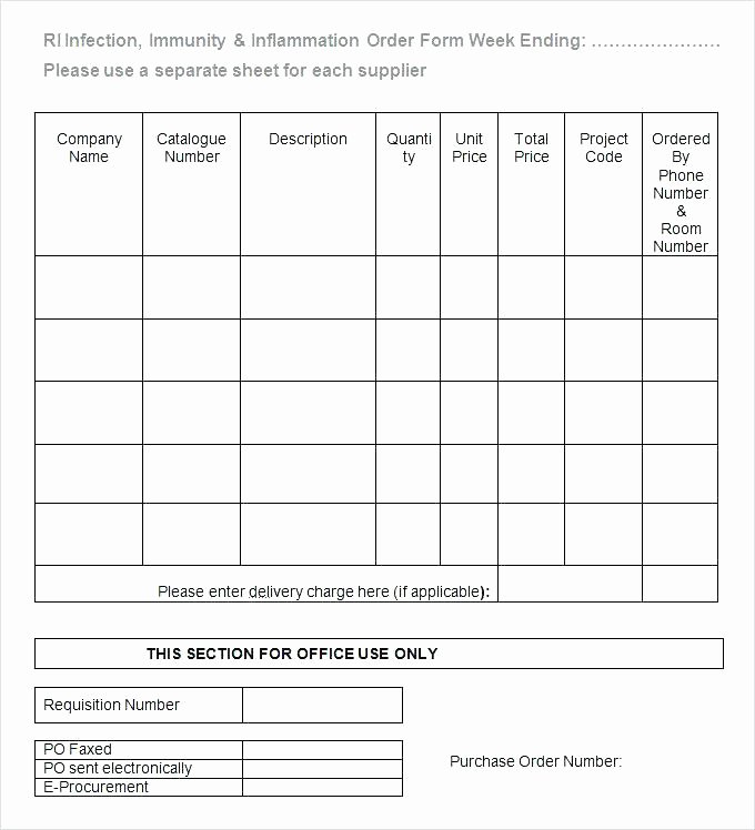 Online order form Template Awesome Printable Blank Bid Proposal forms Contractor Estimate