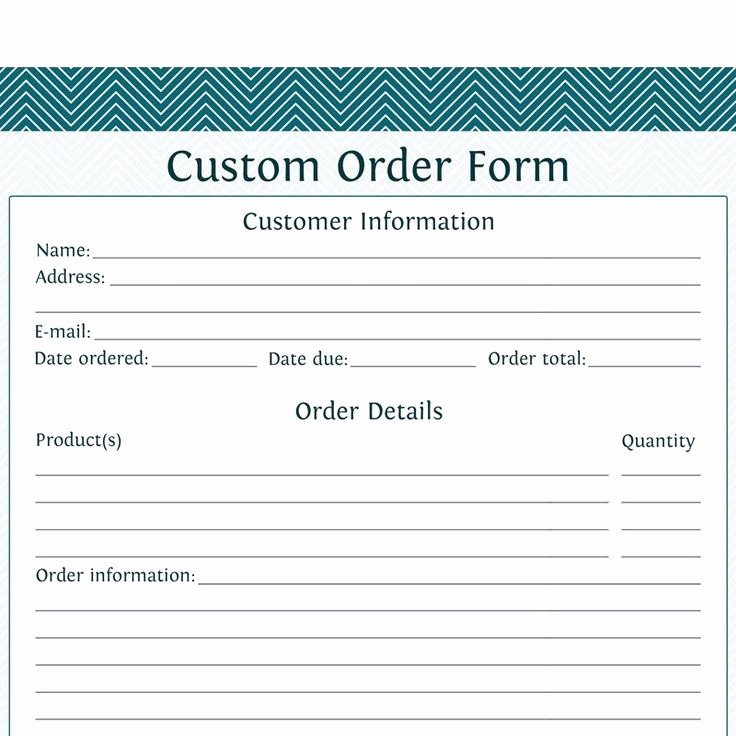 Online order form Template Beautiful Pinterest • the World’s Catalog Of Ideas
