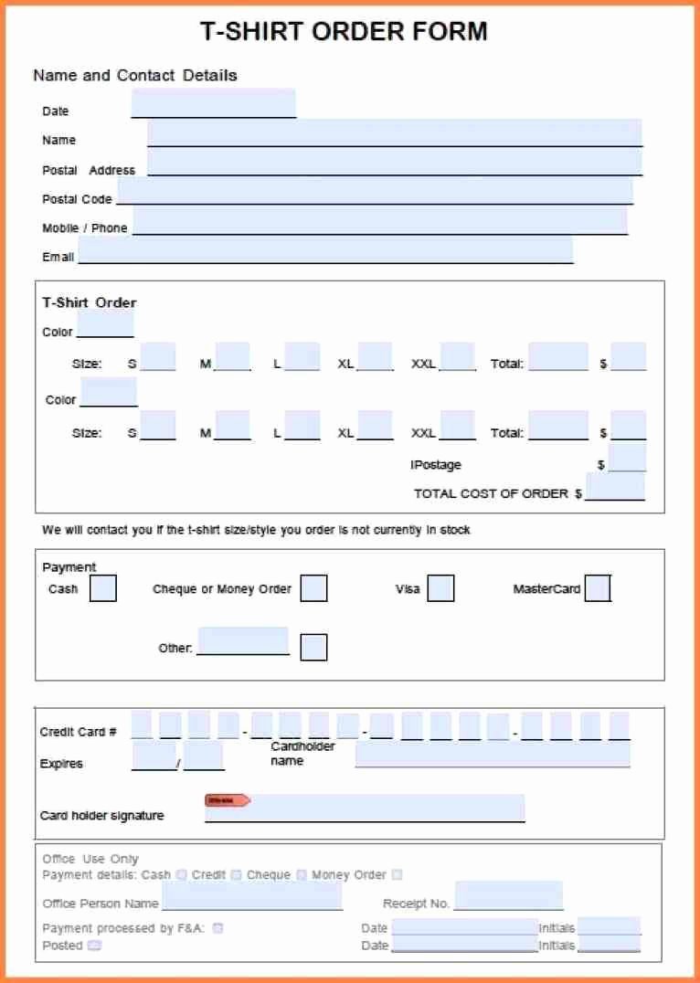 Online order form Template Inspirational for order forms Your Free Online order form Modify This