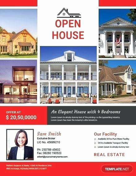 Open House Flyer Template Publisher Awesome Free Broker Open House Flyer Template Download Flyers In