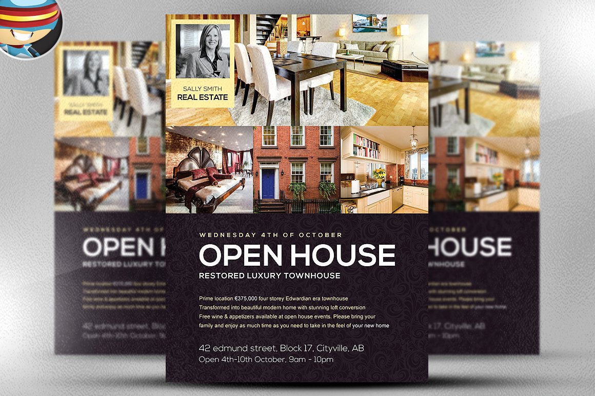 Open House Flyers Template Best Of Open House Flyer Template Flyer Templates On Creative Market