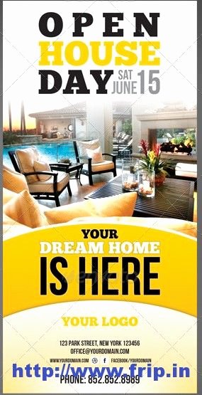 Open House Flyers Template Luxury Real Estate Open House Flyer Template
