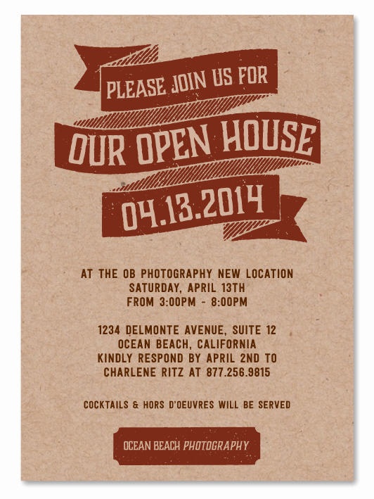 Open House Postcard Template Beautiful Open House Invitations