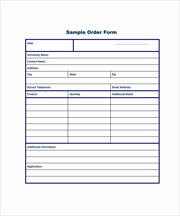 Order forms Template Word Awesome 23 order form Templates – Pdf Word Excel