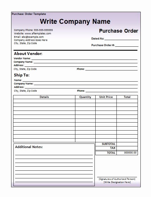 Order forms Template Word Best Of 37 Free Purchase order Templates In Word &amp; Excel
