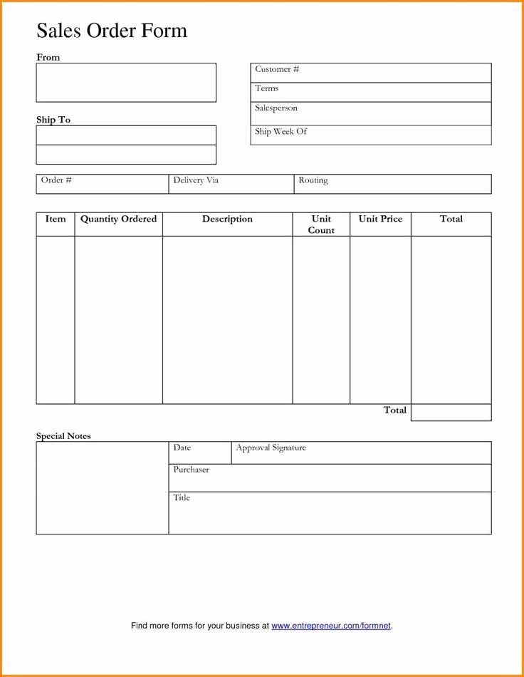 Order forms Template Word Elegant 20 Best Simple order form Template Word Images On