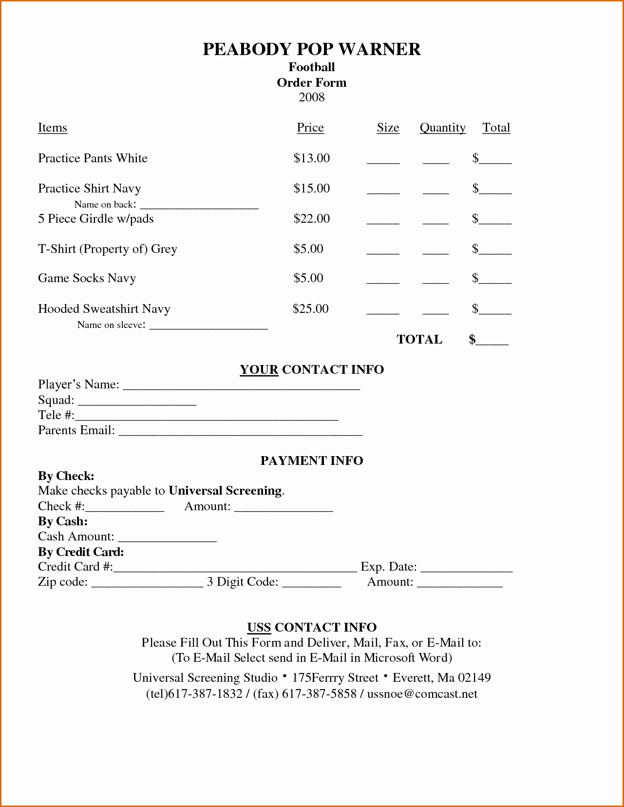 Order forms Template Word Inspirational 7 order form Template Word