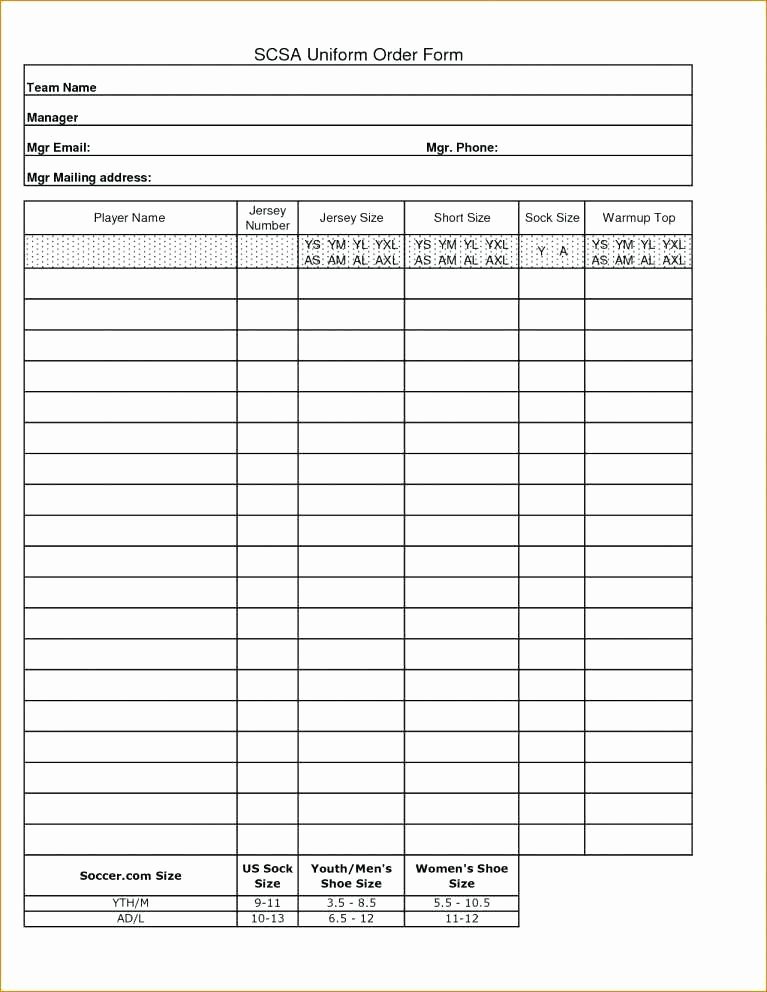 Ordering form Template Excel Lovely Tags Blank T Shirt order form Template Word Free forms