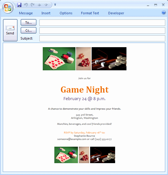 Outlook Email Invitation Template Beautiful Invitation Template Outlook