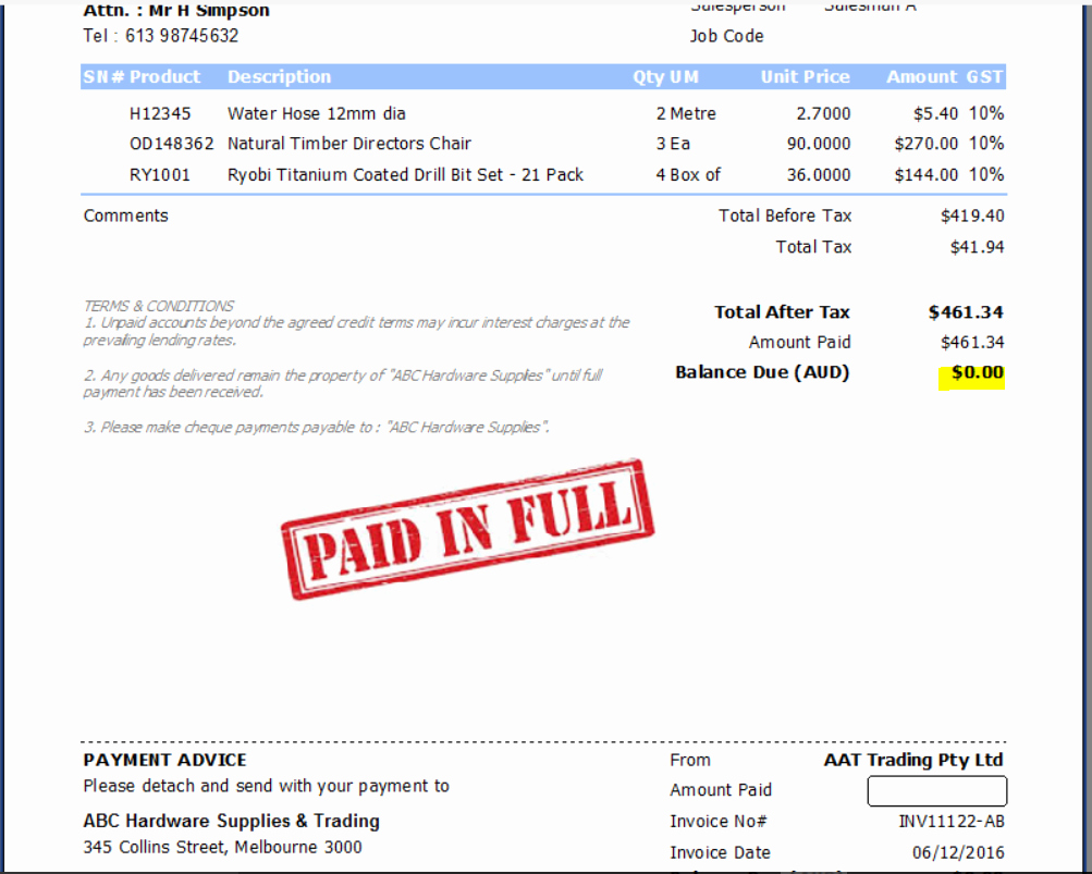 Paid In Full Invoice Template Lovely Paid Invoice Invoice Design Inspiration