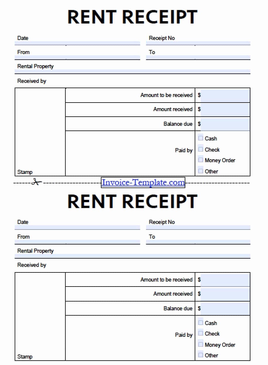 Paid Invoice Receipt Template Best Of Free Monthly Rent to Landlord Receipt Template