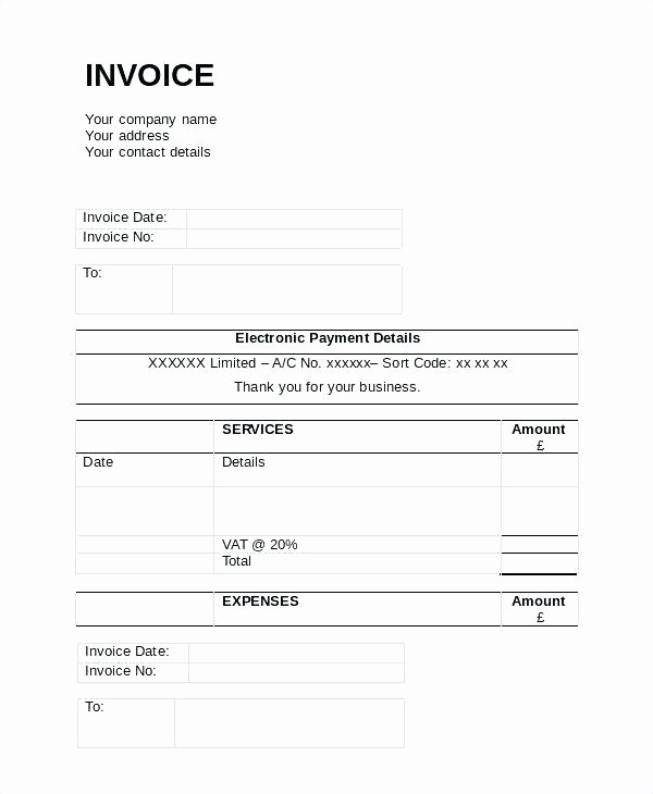 Paid Invoice Receipt Template New Sample Invoice for Payment Paid Receipt Template Paid