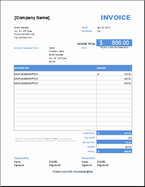 Paid Invoice Receipt Template Unique Advance Payment Invoice for Excel