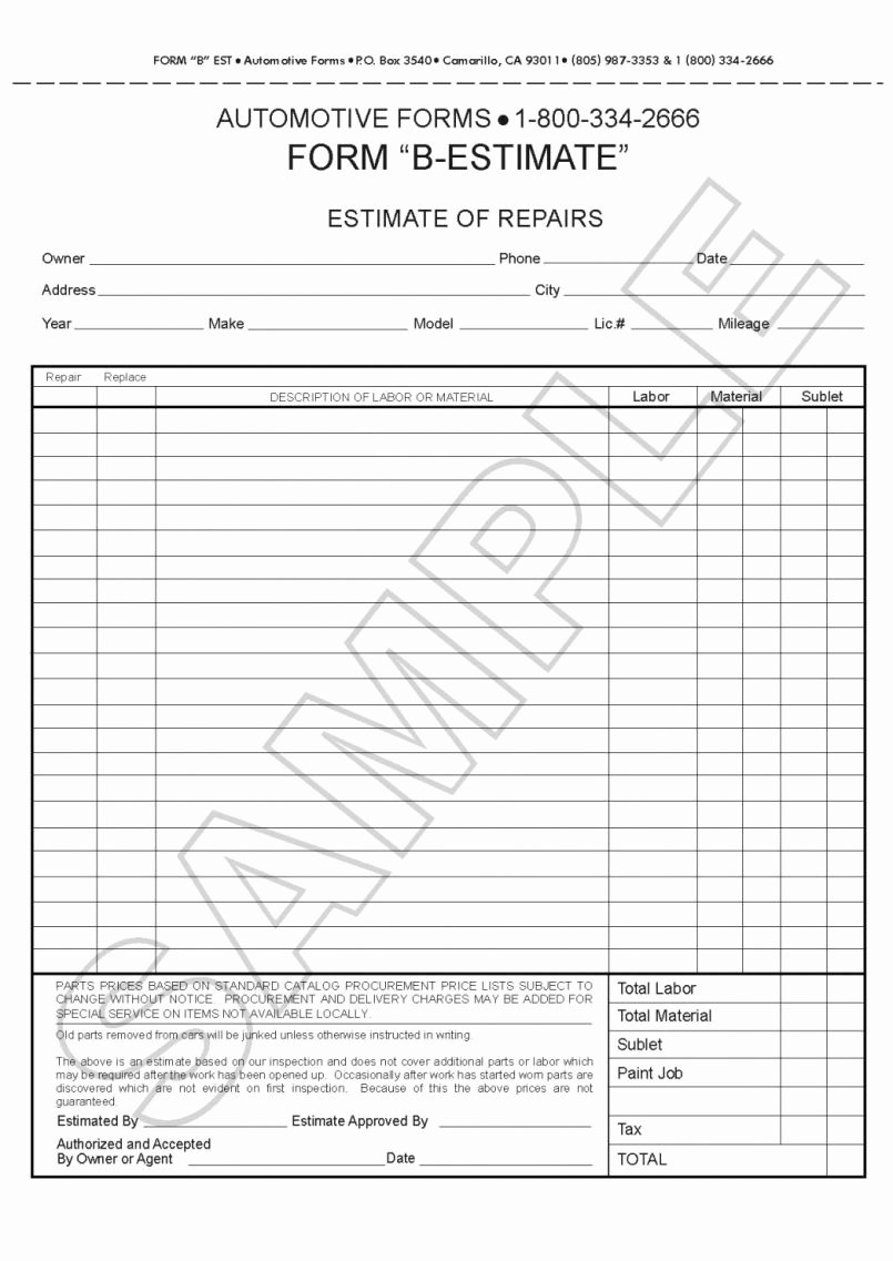 Painting Estimate Template Excel Best Of Painting Estimate Template Free and Spreadsheet Quote