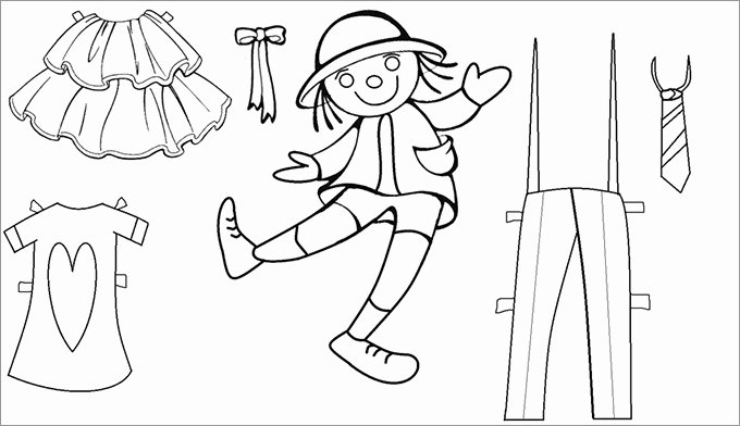 Paper Doll Clothes Template Best Of Paper Dolls