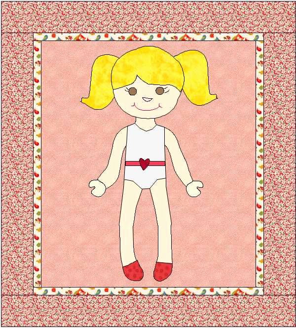 Paper Doll Clothes Template Fresh Morgan Paper Doll Appliqué Pattern Paper Doll Quilt Pattern