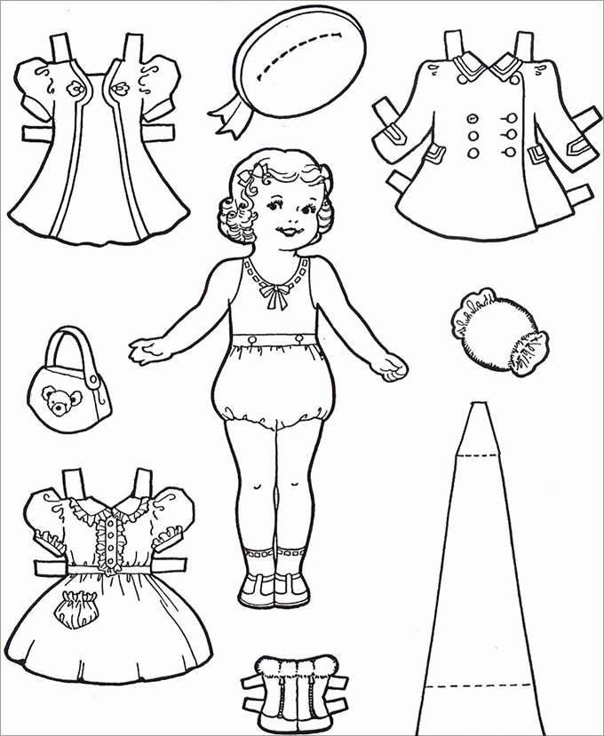 Paper Doll Clothing Template Beautiful Paper Dolls