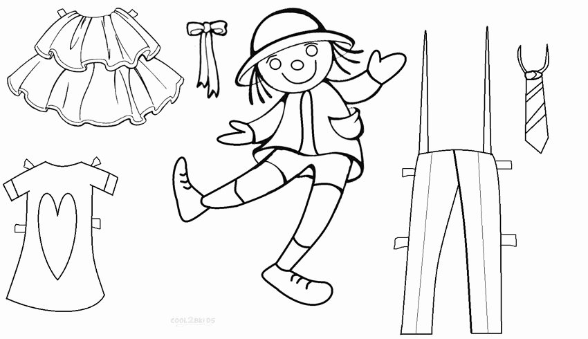 Paper Doll Clothing Template Unique Free Printable Paper Doll Templates