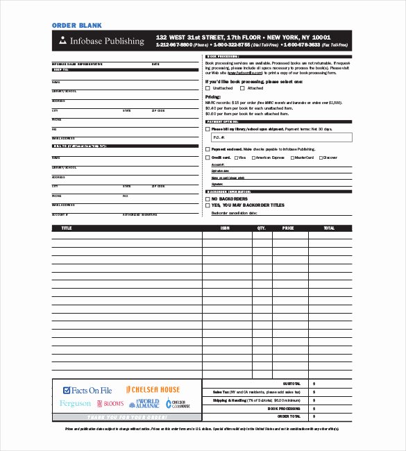 Part order form Template Best Of 41 Blank order form Templates Pdf Doc Excel