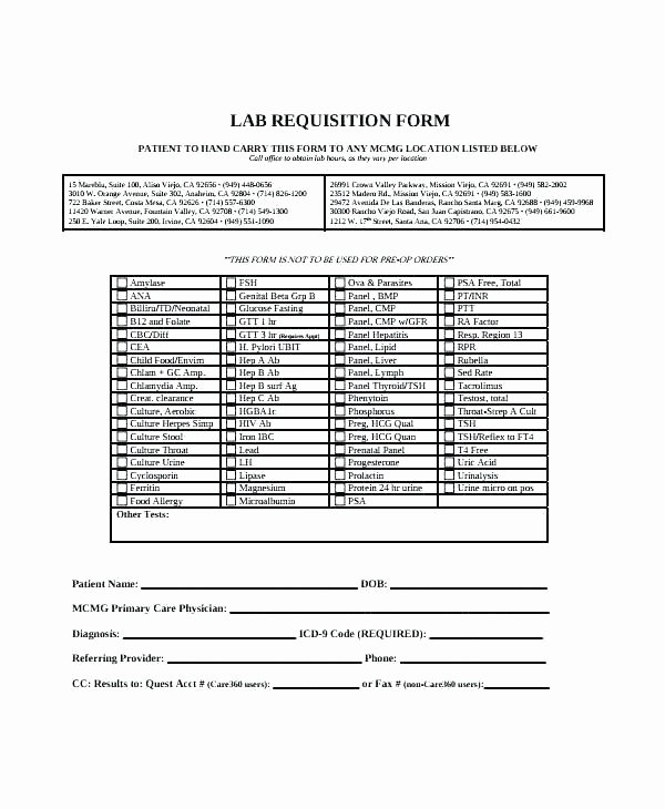 Part order form Template Best Of Parts order form Template Sample Parts order forms Sample