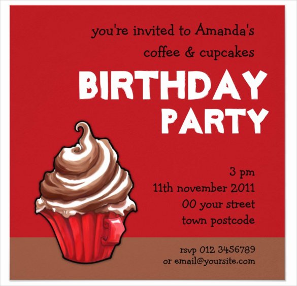 Party Invitation Email Template Beautiful 19 Email Birthday Invitation Templates – Psd Ai