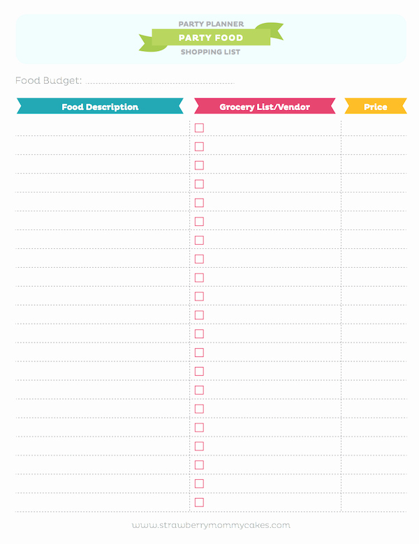Party Plan Checklist Template Inspirational Kara S Party Ideas Free Printable Party Planner