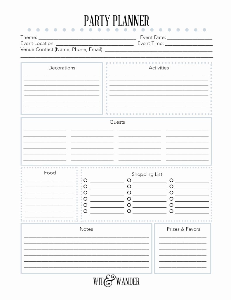 Party Plan Checklist Template Inspirational Party Planning Checklist is A Guaranty Of A Successful