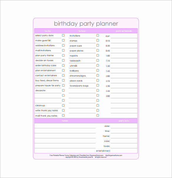 Party Plan Checklist Template Lovely Party Planning Templates 16 Free Word Pdf Documents