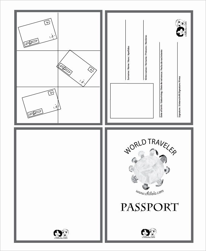Passport Photo Template Psd Elegant Printable Passport Template