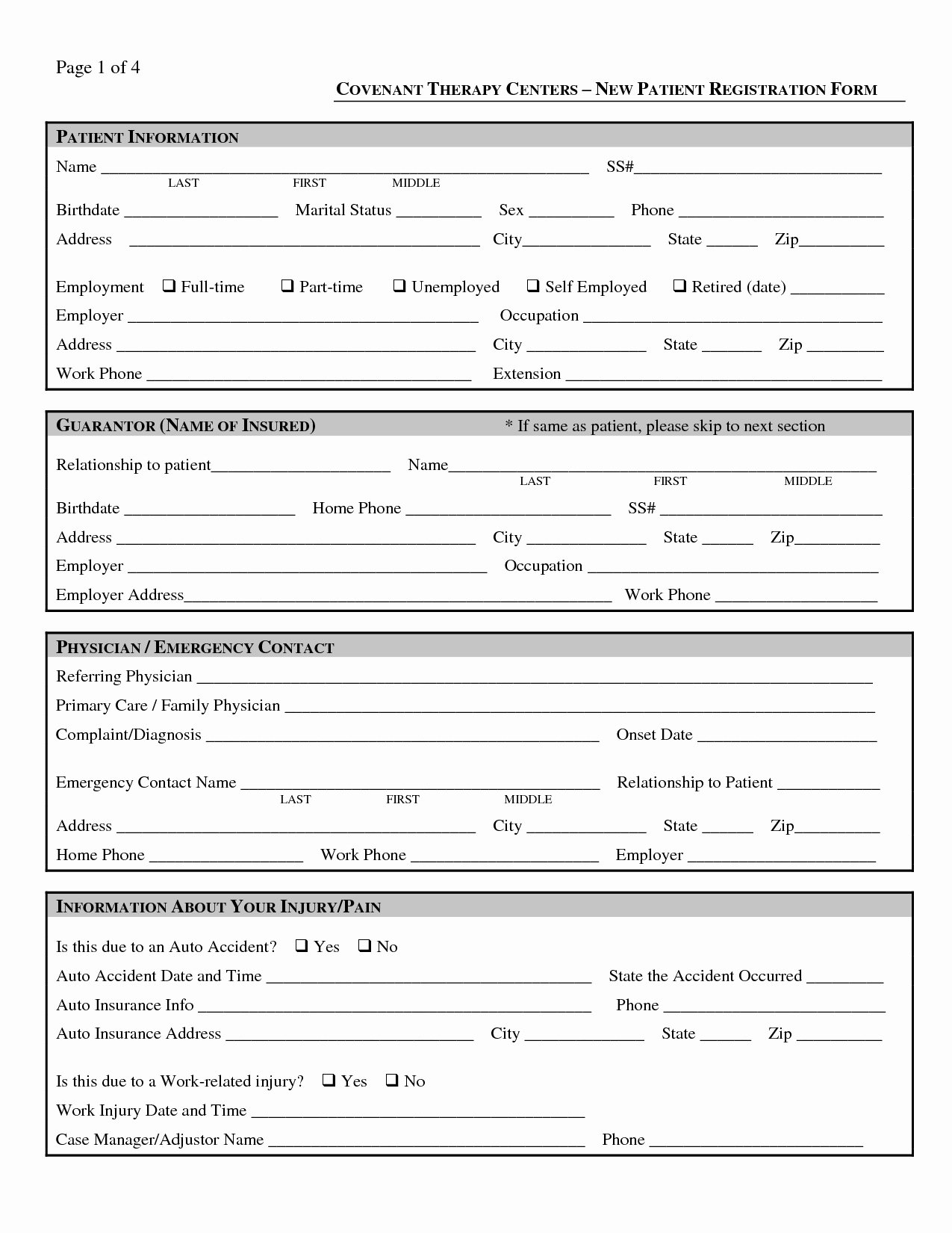 Patient Registration form Template Awesome Patient Registration form Template Ideas Collection