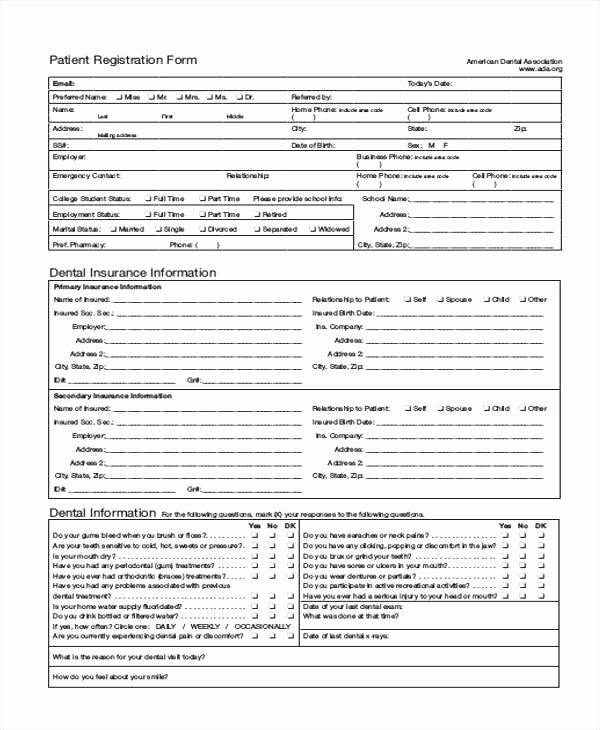 Patient Registration form Template Beautiful Client Information Template Patient Sheet Info 9 Free