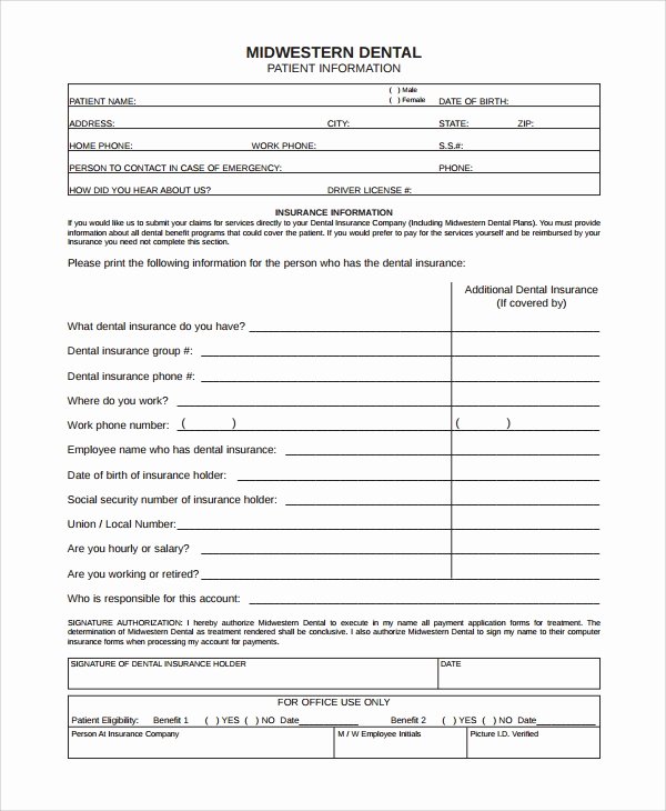 Patient Registration form Template Luxury 9 Patient Registration form Templates