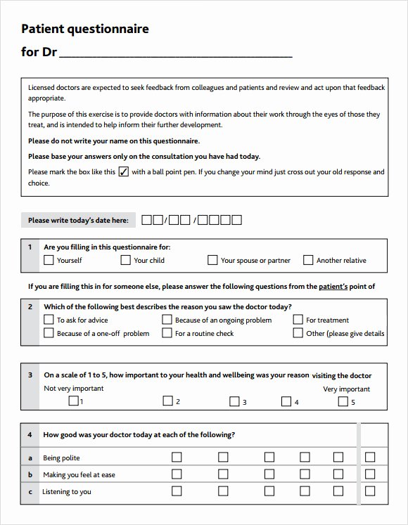 Patient Satisfaction Survey Template New Patient Satisfaction Survey 9 Download Free Documents